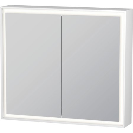 DURAVIT L-Cube Mirror Cabinets, 31 1/2 X6 1/8 X27 1/2  White, Light Field, Hinge Position: Left & Right LC7551000006000